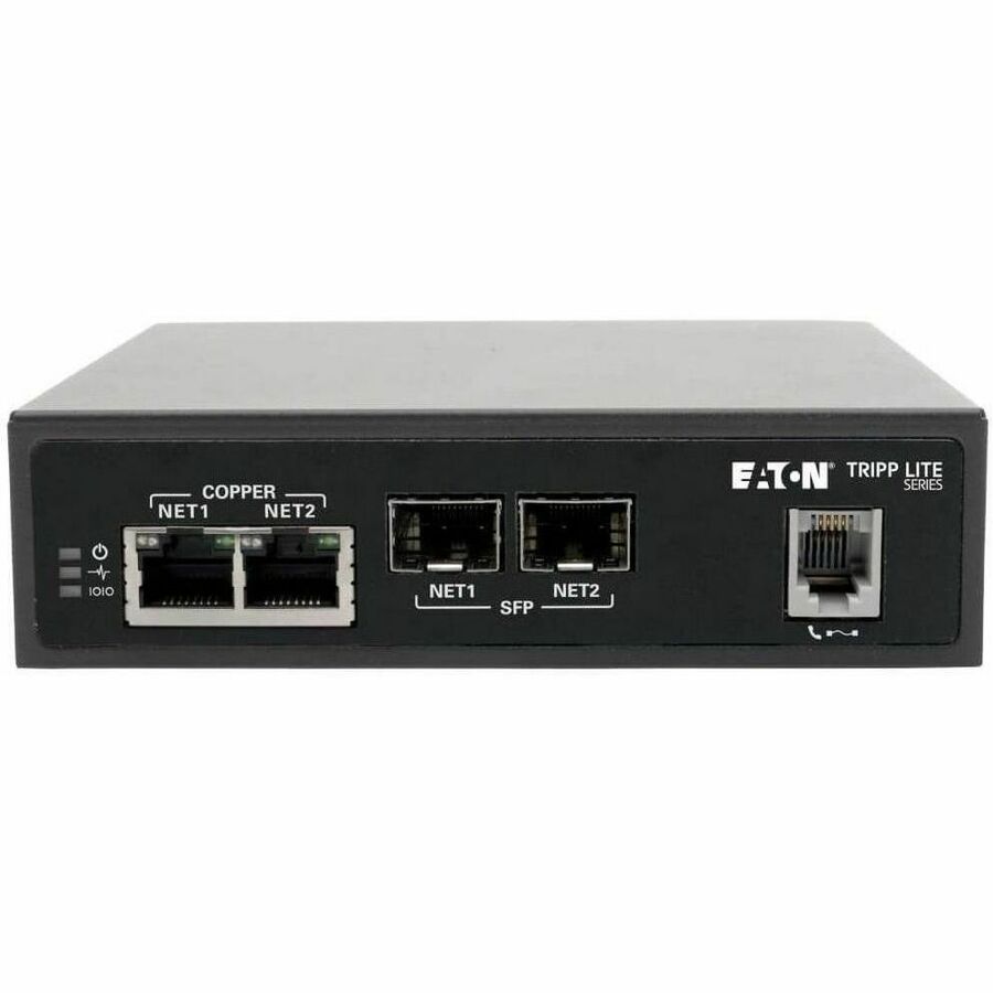 Eaton Tripp Lite Series 8-Port Console Server with Built-In Modem, Dual GbE NIC, 4Gb Flash and Dual SFP — B093-008-2E4U-M