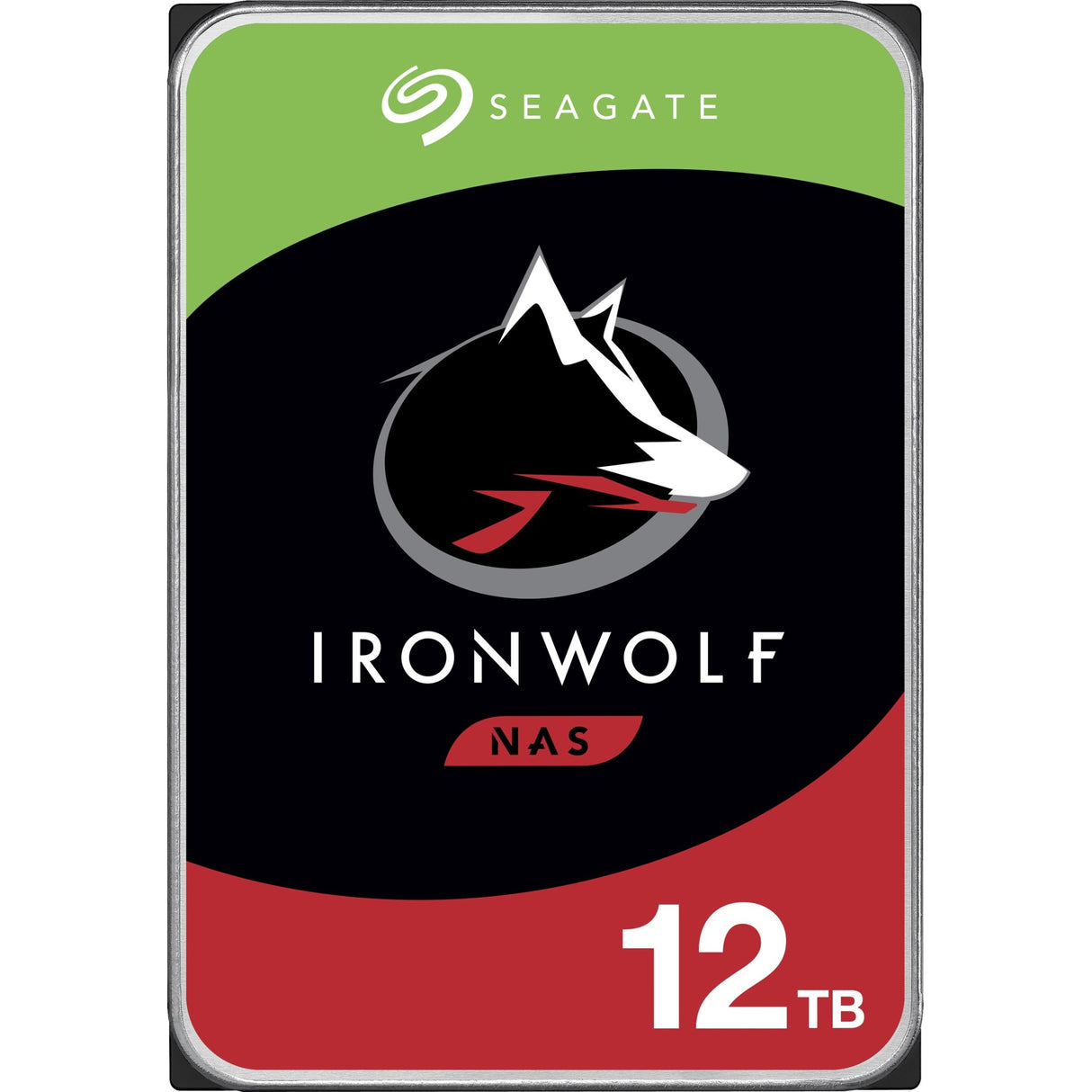 Seagate IronWolf ST12000VN0008 12 TB Hard Drive - 3.5" Internal - SATA (SATA/600) - Conventional Magnetic Recording (CMR) Method — ST12000VN0008