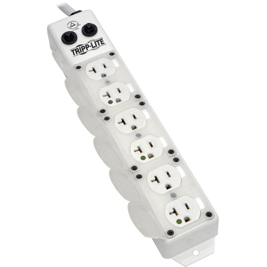 Eaton Tripp Lite Series Safe-IT UL 1363A Medical-Grade Power Strip for Patient-Care Vicinity, 6x 20A Hospital-Grade Outlets, Safety Covers, 7 ft. Cord — PS607HG20AOEM