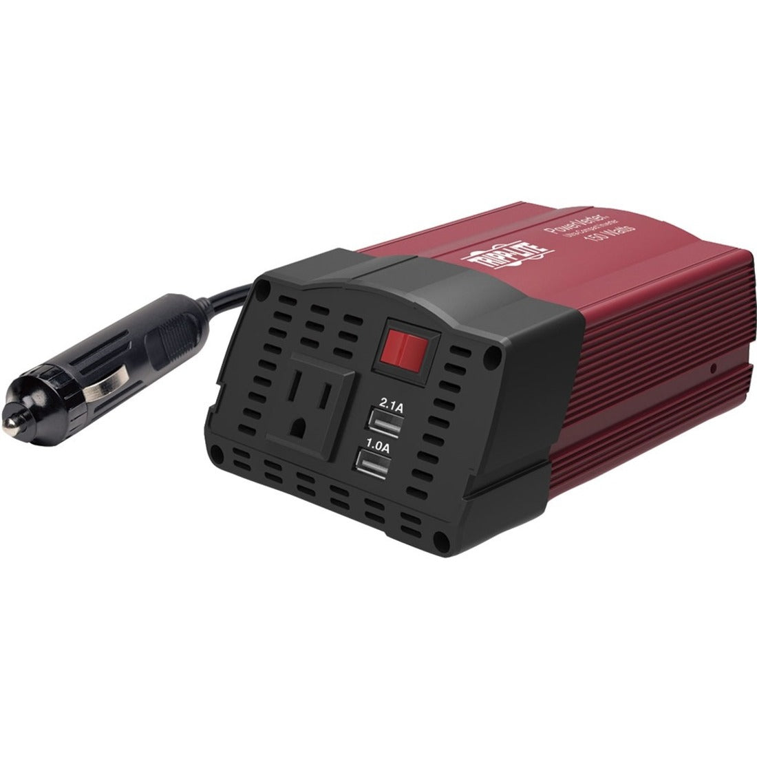 Eaton Tripp Lite Series 150W PowerVerter Ultra-Compact Car Inverter with AC Outlet and 2 USB Charging Ports — PV150USB