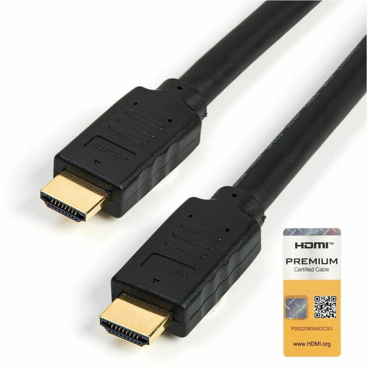 StarTech.com 15ft (5m) Premium Certified HDMI 2.0 Cable with Ethernet, High Speed Ultra HD 4K 60Hz HDMI Cable HDR10, UHD HDMI Monitor Cord — HDMM5MP