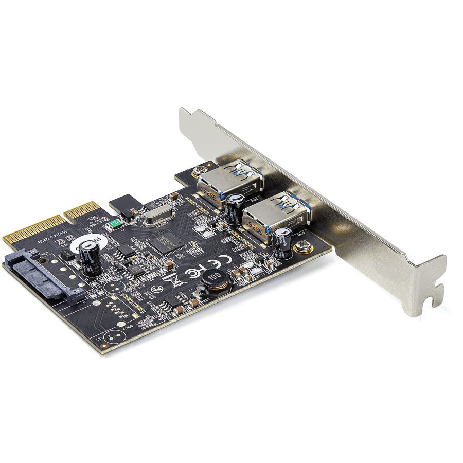 StarTech.com 2-Port USB PCIe Card 10Gbps/port - USB 3.2 Gen 2 Type-A PCI Express 3.0 x2 Host Controller Expansion Card - Windows/Linux — PEXUSB312A3