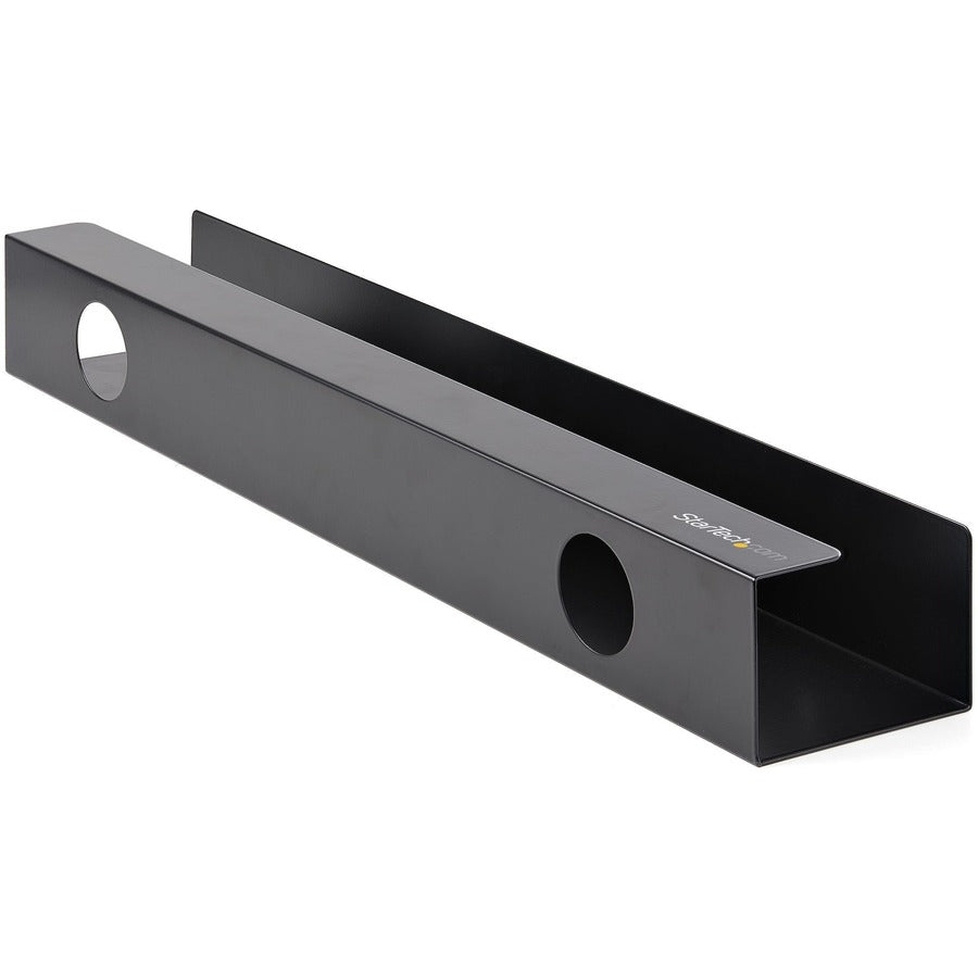StarTech.com Under Desk Cable Management Tray, Cable Tray Organizer/Manager, Desk/Table Mount, Cord/Power Strip Holder, 23-1/2"L x 4-1/2"D — UDCMTRAY