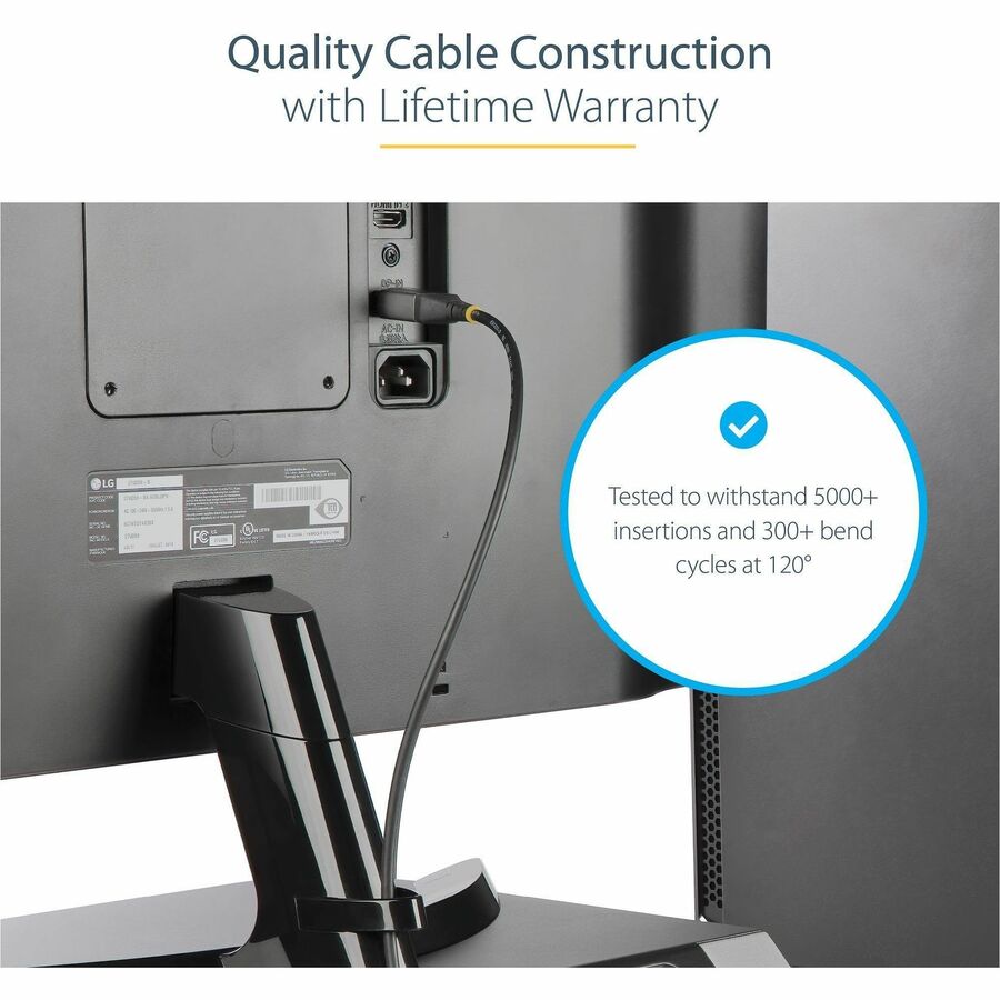 StarTech.com 10ft (3m) VESA Certified DisplayPort 1.4 Cable, 8K 60Hz HDR10, UHD 4K 120Hz Video, DP to DP Monitor Cord, DP 1.4 Cable, M/M — DP14VMM3M