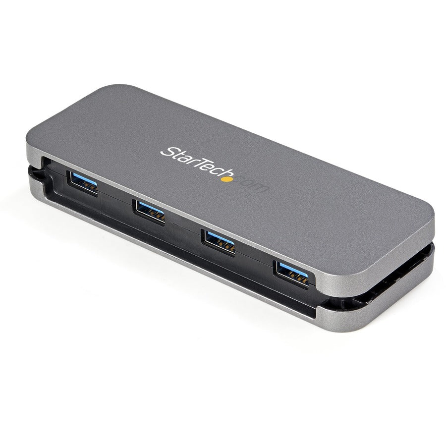 StarTech.com 4 Port USB C Hub - 4x USB-A - 5Gbps USB 3.0 Type-C Hub (USB 3.2/3.2 Gen 1) - Bus Powered - 11" Long Cable w/ Cable Management — HB30CM4AB