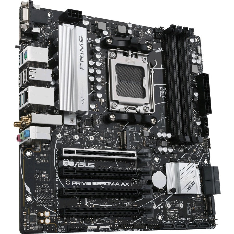 Asus Prime B650M-A AX II Gaming Desktop Motherboard - AMD B650 Chipset - Socket AM5 - Micro ATX — PRIMEB650M-AAXII