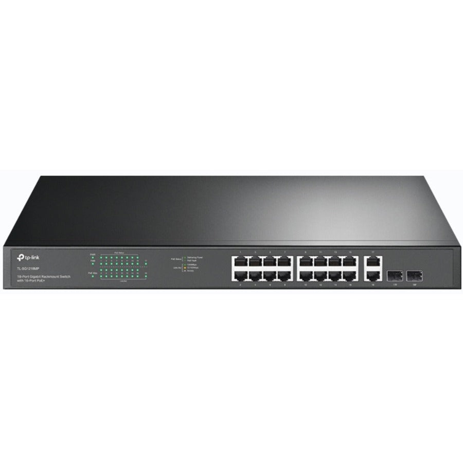 TP-Link TL-SG1218MP - 18-Port Gigabit Rackmount Switch with 16 PoE+ — TL-SG1218MP