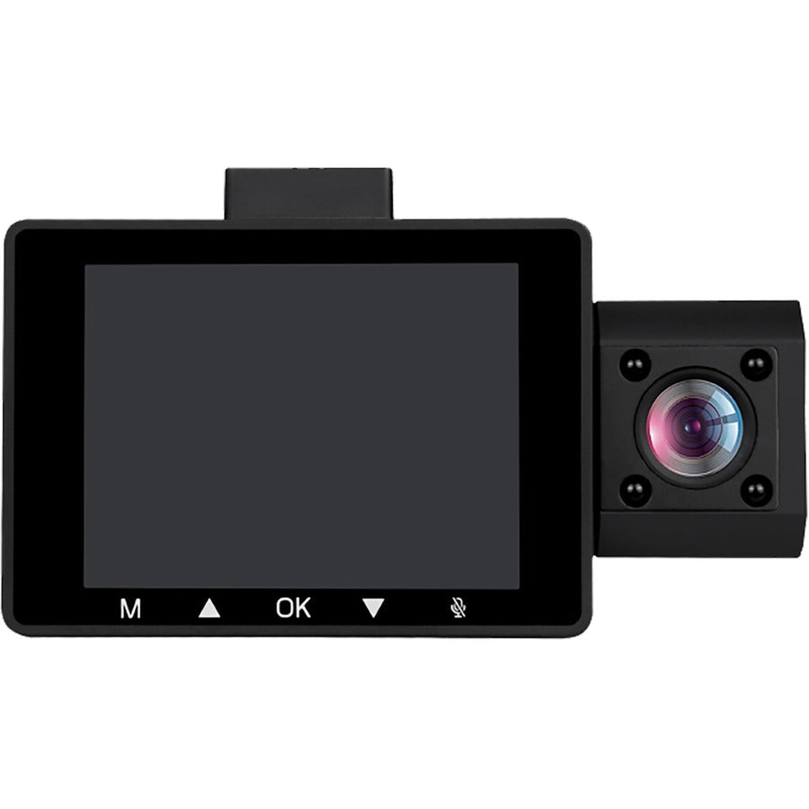 myGEKOgear by Adesso Scout Pro 2K 3-Channel Dash Cam Surveillance Edition with Front View, Cabin View, Rear View, APP for Instant Video Access, Wide Angle View, 32GB SD Card Included, G-Sensor, ODB2 Cable for Toolless 24/7 Surveillance — GOSP32G