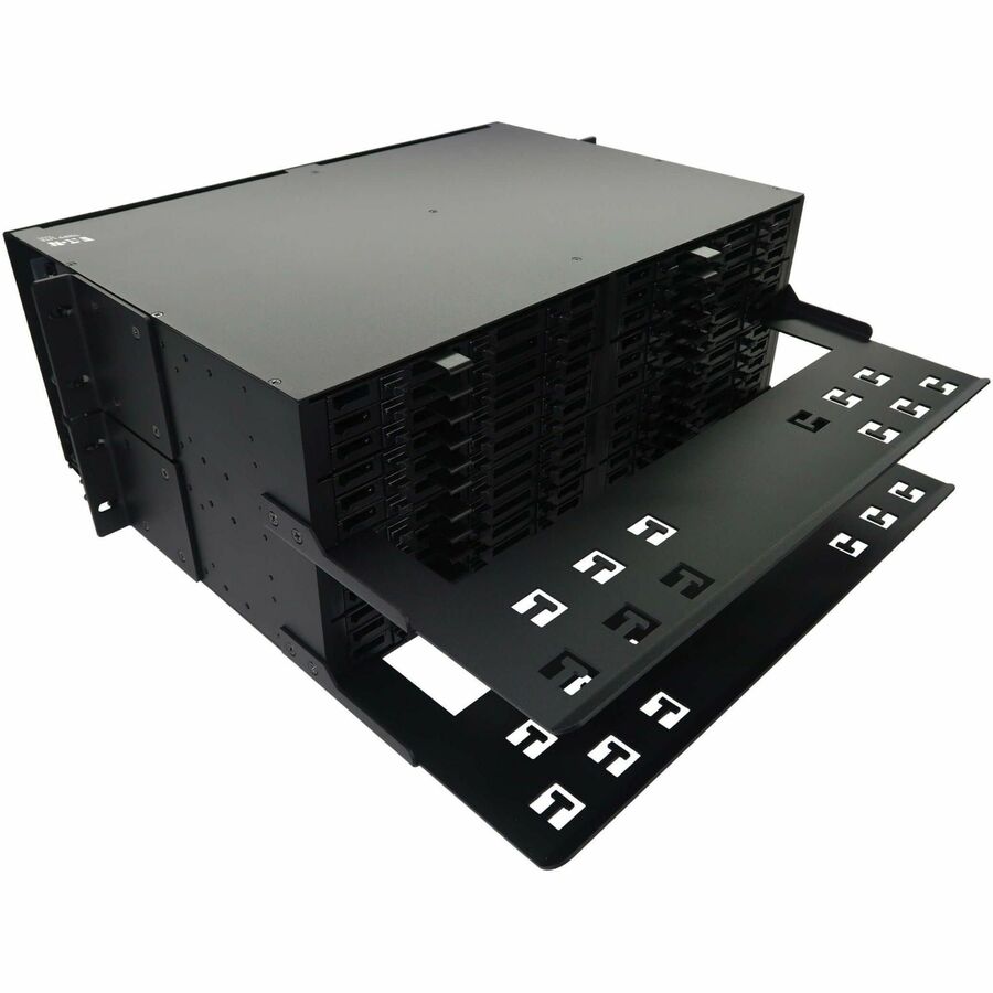 Eaton Tripp Lite Series High-Density Panel Fiber Splice Enclosure - 24 Splicing Cassettes, 576 LC/APC SM 0.9 mm, 1.5 m Pigtail, 4U Rack — N600P-576A-24