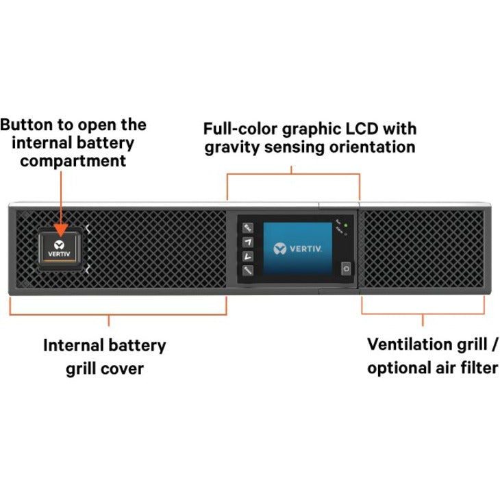 Vertiv Liebert GXT5 750VA 120V UPS with SNMP/Webcard — GXT5-750LVRT2UXLN