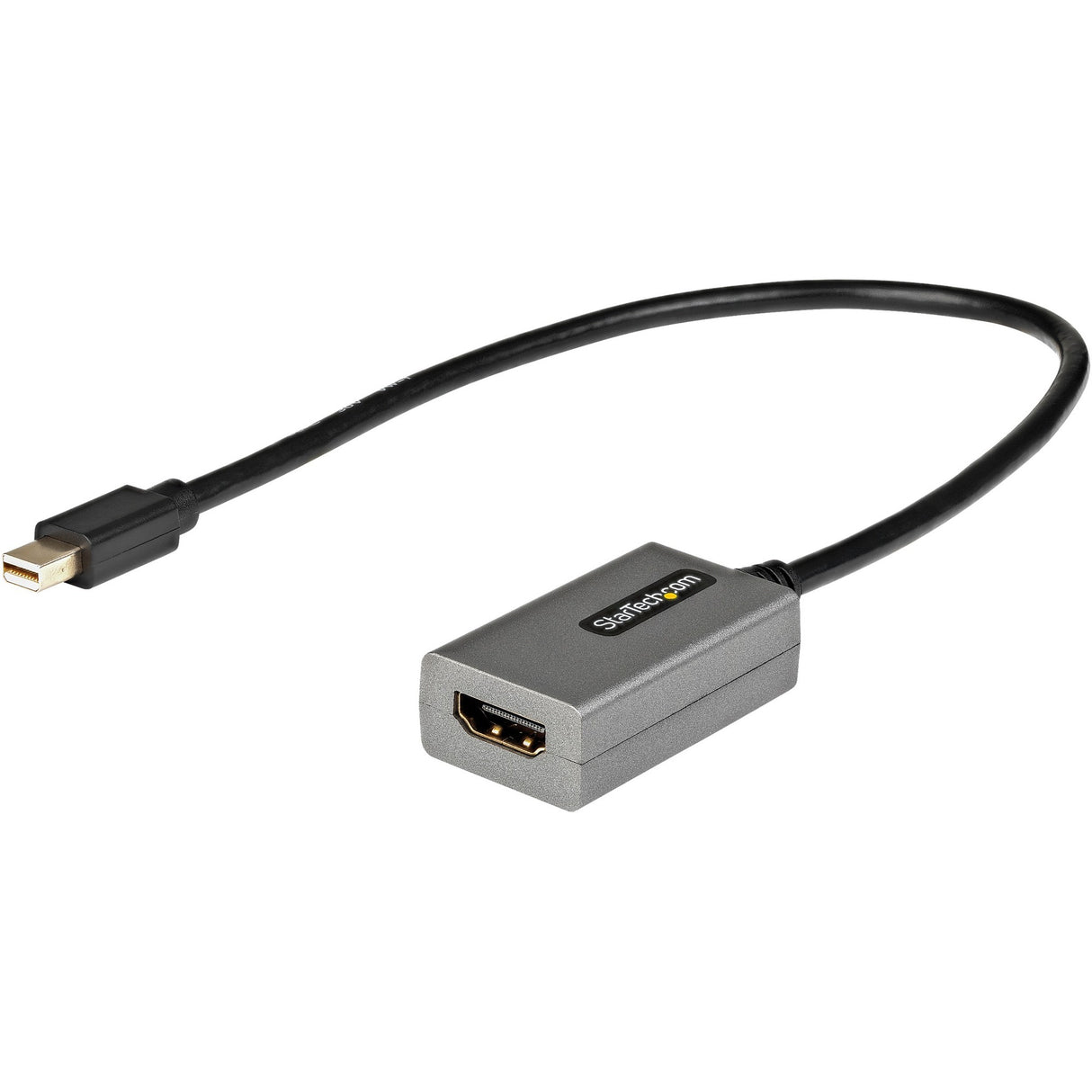StarTech.com Mini DisplayPort to HDMI Adapter, mDP to HDMI Adapter Dongle, 1080p, Mini DP 1.2 to HDMI Video Converter, 12" Long Cable — MDP2HDEC