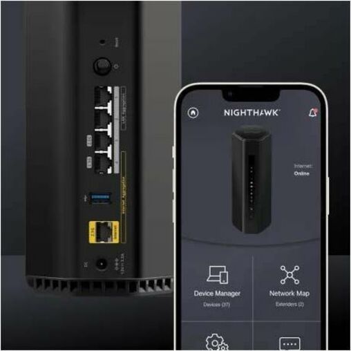 Netgear Nighthawk RS300 Wi-Fi 7 IEEE 802.11be Ethernet Wireless Router — RS300-100NAS