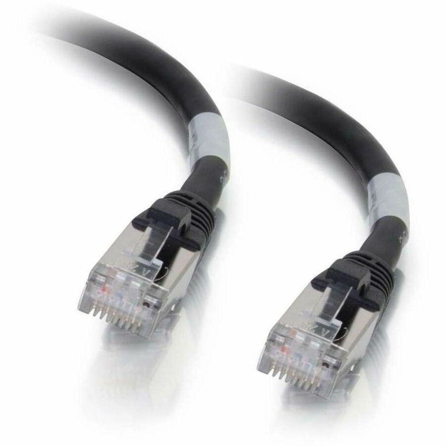 C2G-3ft Cat6a Snagless Shielded (STP) Network Patch Cable - Black — 00708