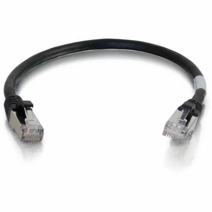 C2G-3ft Cat6a Snagless Shielded (STP) Network Patch Cable - Black — 00708
