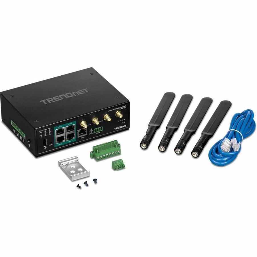 TRENDnet TI-WP100 Wi-Fi 5 IEEE 802.11ac Ethernet Wireless Router - TAA Compliant — TI-WP100