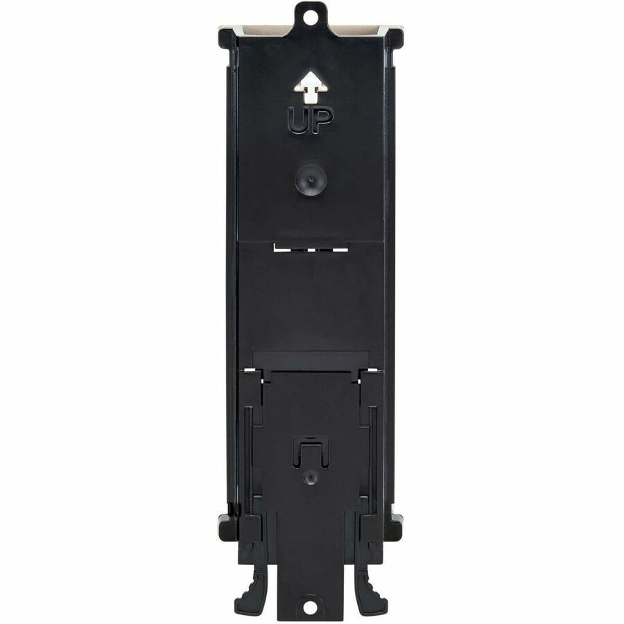 Eaton Tripp Lite Series 8-Port Metal Shielded DIN-Rail Mount Preloaded Keystone Patch Panel with Grounding, Black/Silver, TAA — N063-008-6A-SH