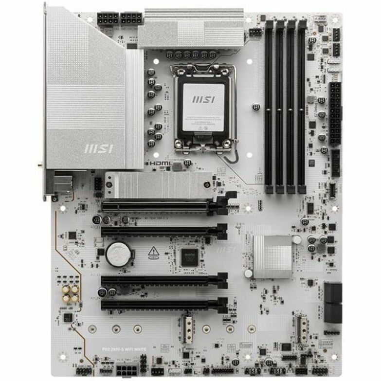 MSI Z890-S WIFI WHITE Gaming Desktop Motherboard - Intel Z890 Chipset - Socket LGA-1851 - ATX — Z890SWHITEWIFI