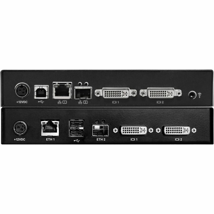 Emerald® PE KVM-over-IP - DVI-D, USB 2.0, Audio, PoE, Dual Network Ports RJ45 and SFP — EMD2002PE-K-R2