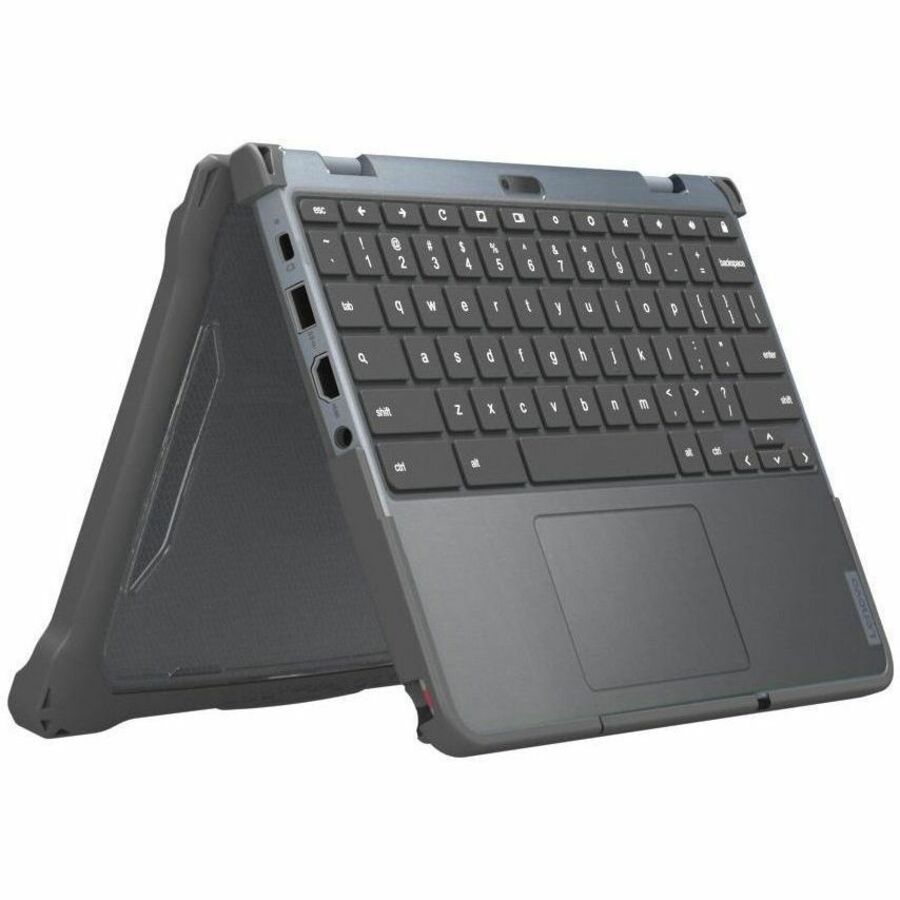 Extreme Shell-F2 Slide Case for Lenovo 500e/500w G4 Chromebook 2:1 12" (Modified) (Grey/Clear) (Replacement For LN-ESF-500E-G4-GRY) — LNESF2500EG4M