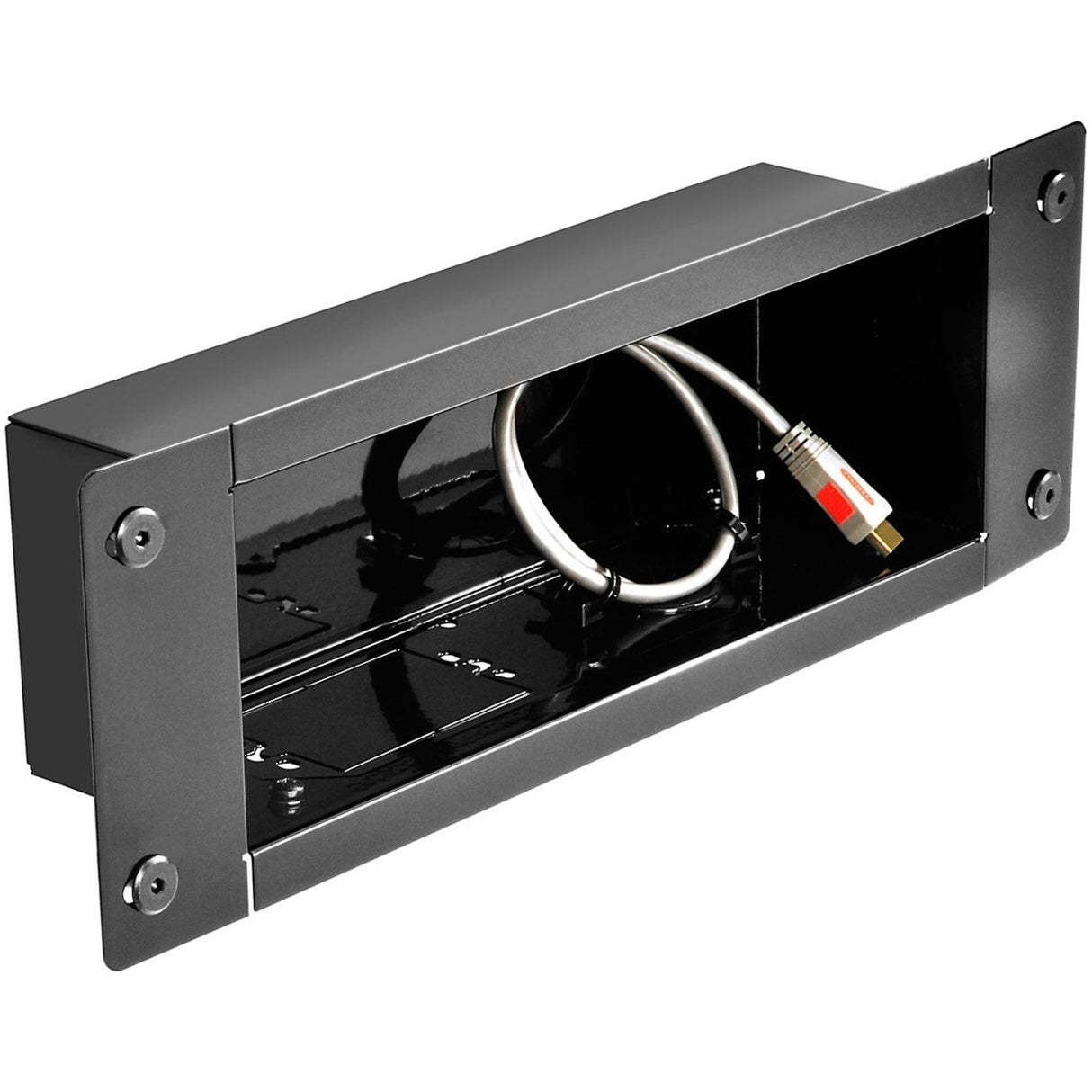 Recessed Cable Management and Power Storage Accessory Box — IBA3