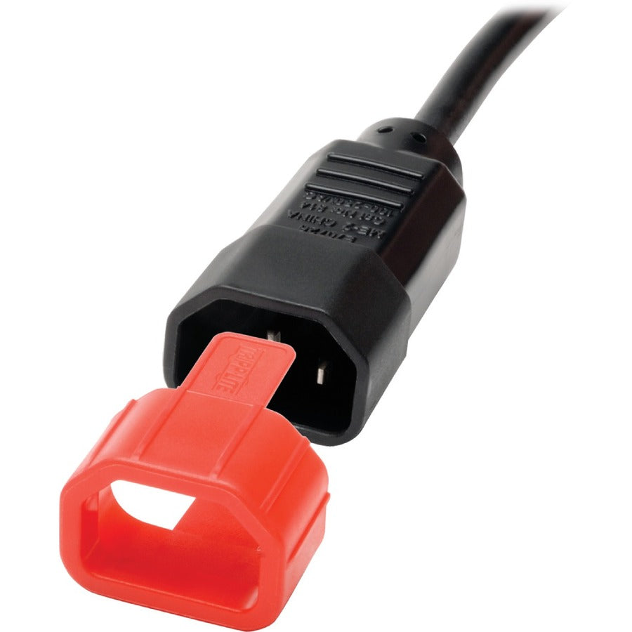 Eaton Tripp Lite Series Plug-Lock Inserts (C14 power cord to C13 outlet), Red, 100 pack — PLC13RD