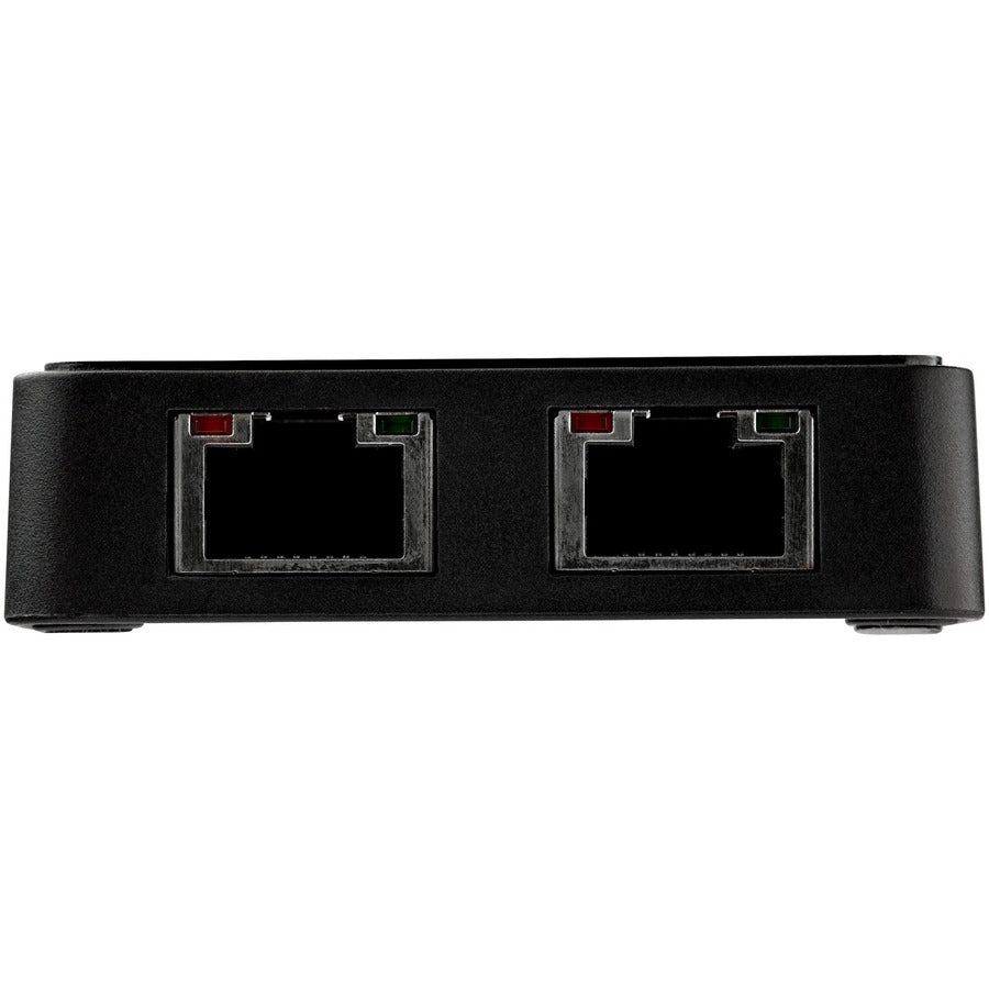 StarTech.com USB 3.0 to Dual Port Gigabit Ethernet Adapter NIC w/ USB Port — USB32000SPT