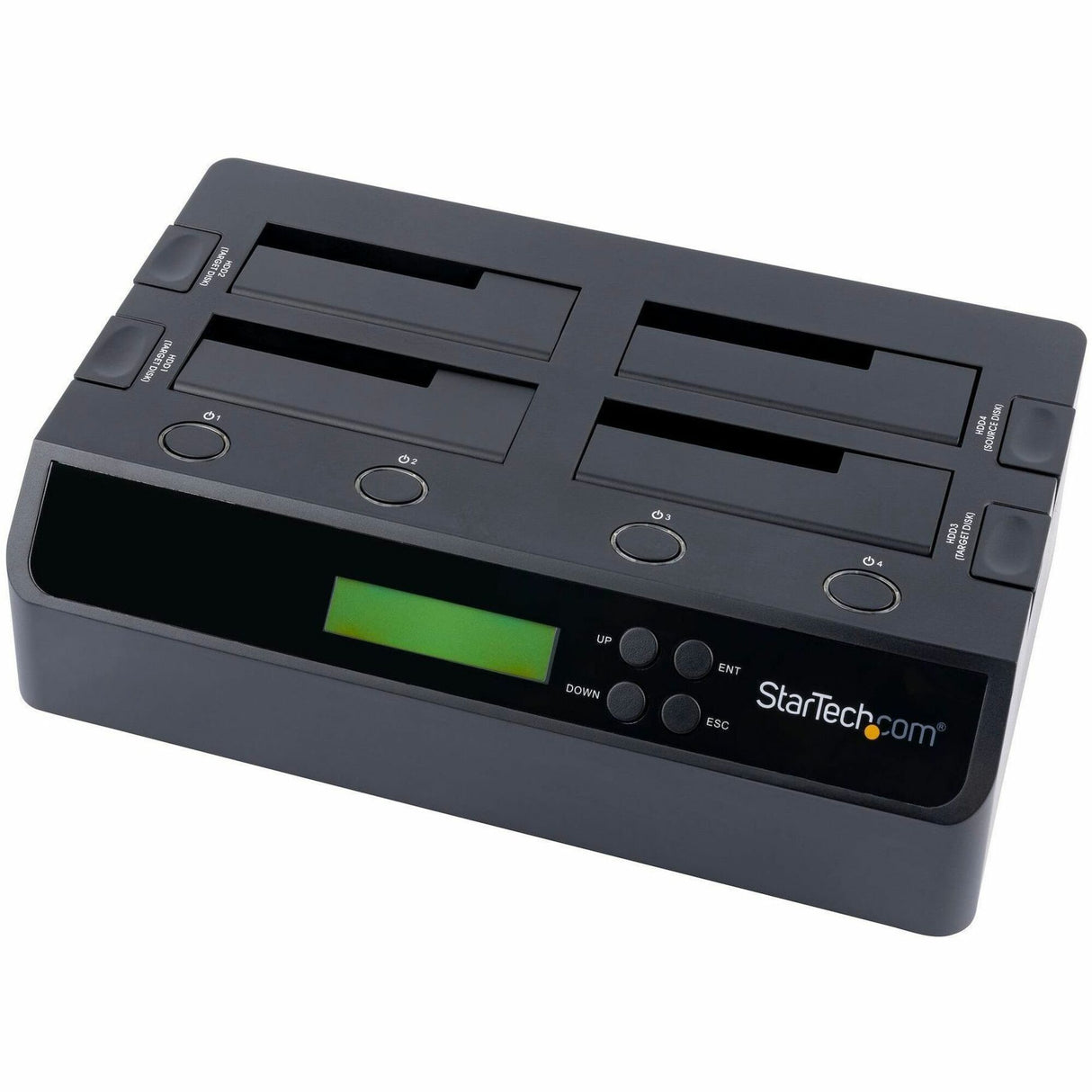 StarTech.com 4-Bay Hard Drive Duplicator and Eraser, External HDD/SSD Cloner / Copier / Wiper Tool, USB 3.0/eSATA to SATA Docking Station — SATDOCK4U3RE
