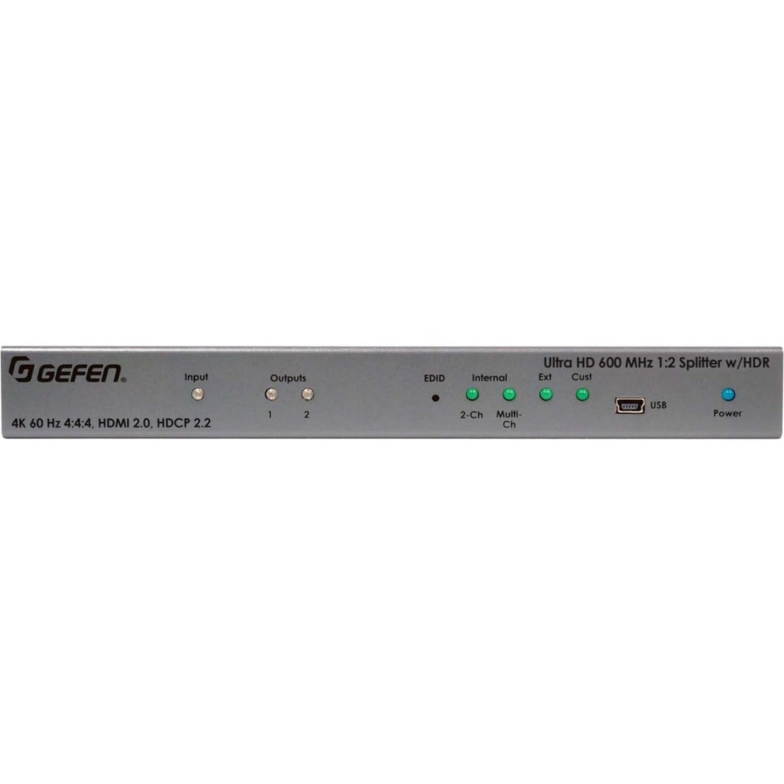 Gefen Ultra HD 600 MHz 1:2 Splitter for HDMI w/ HDR — EXT-UHD600-12