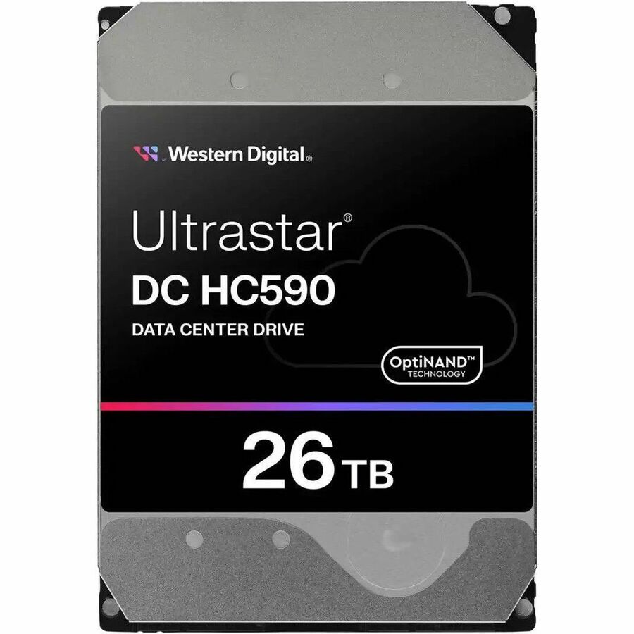 Western Digital Ultrastar DC HC500 0F65672 26 TB Hard Drive - 3.5" Internal - SATA (SATA/600) - Conventional Magnetic Recording (CMR) Method — 0F65672