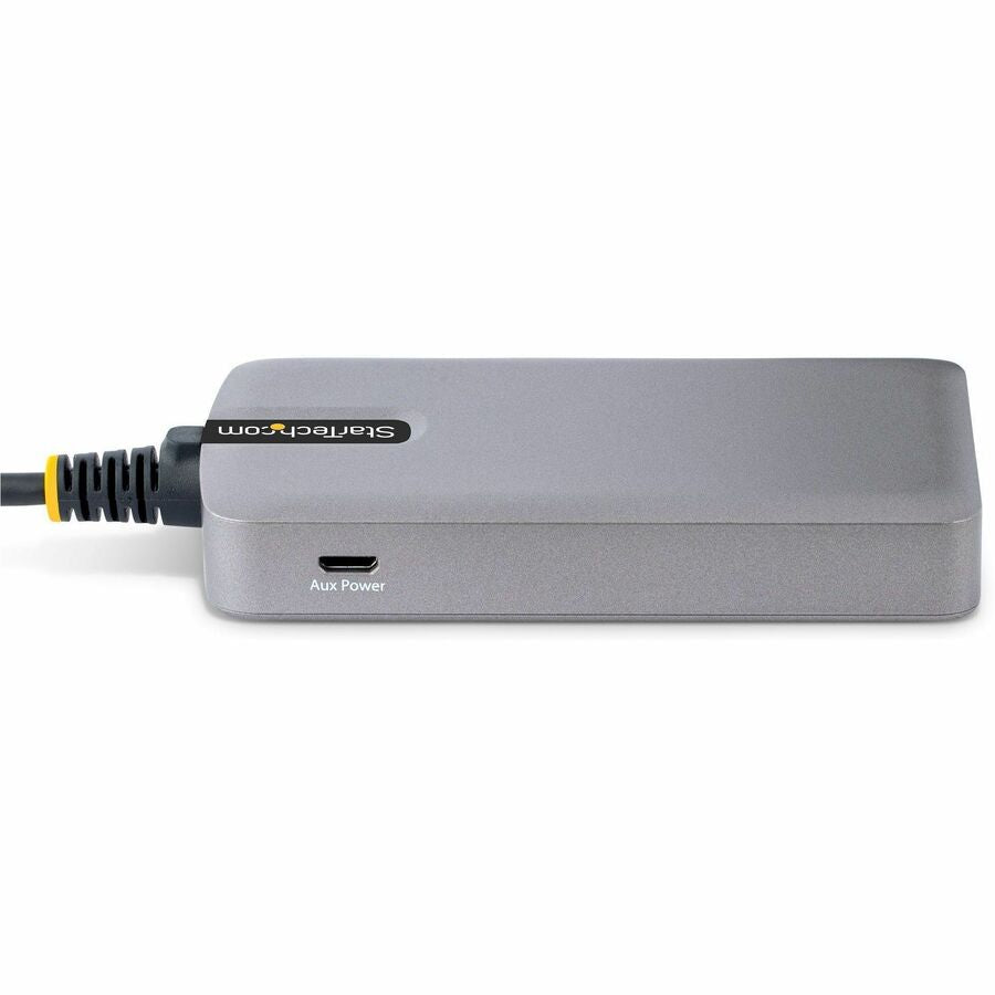 StarTech.com 4-Port USB Hub, USB 3.0 5Gbps, Bus Powered, USB-A to 4xA w/ Optional Auxiliary Power, Portable Laptop USB Hub, 1ft/30cm Cable — 5G4AB-USB-A-HUB