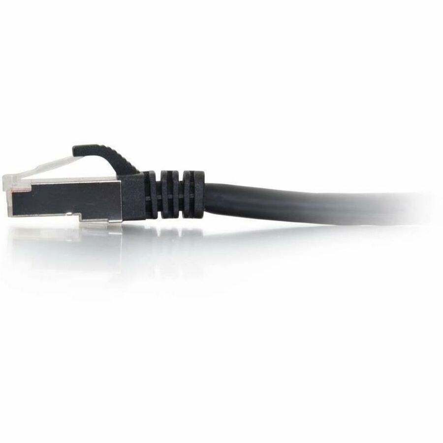 C2G 7ft Cat6 Ethernet Cable - Snagless Shielded (STP) - Black — 00814