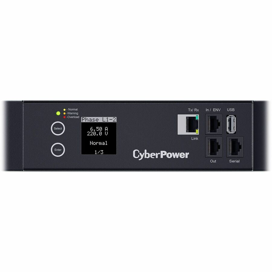 CyberPower PDU33110 3 Phase 200 - 240 VAC 60A Monitored PDU — PDU33110