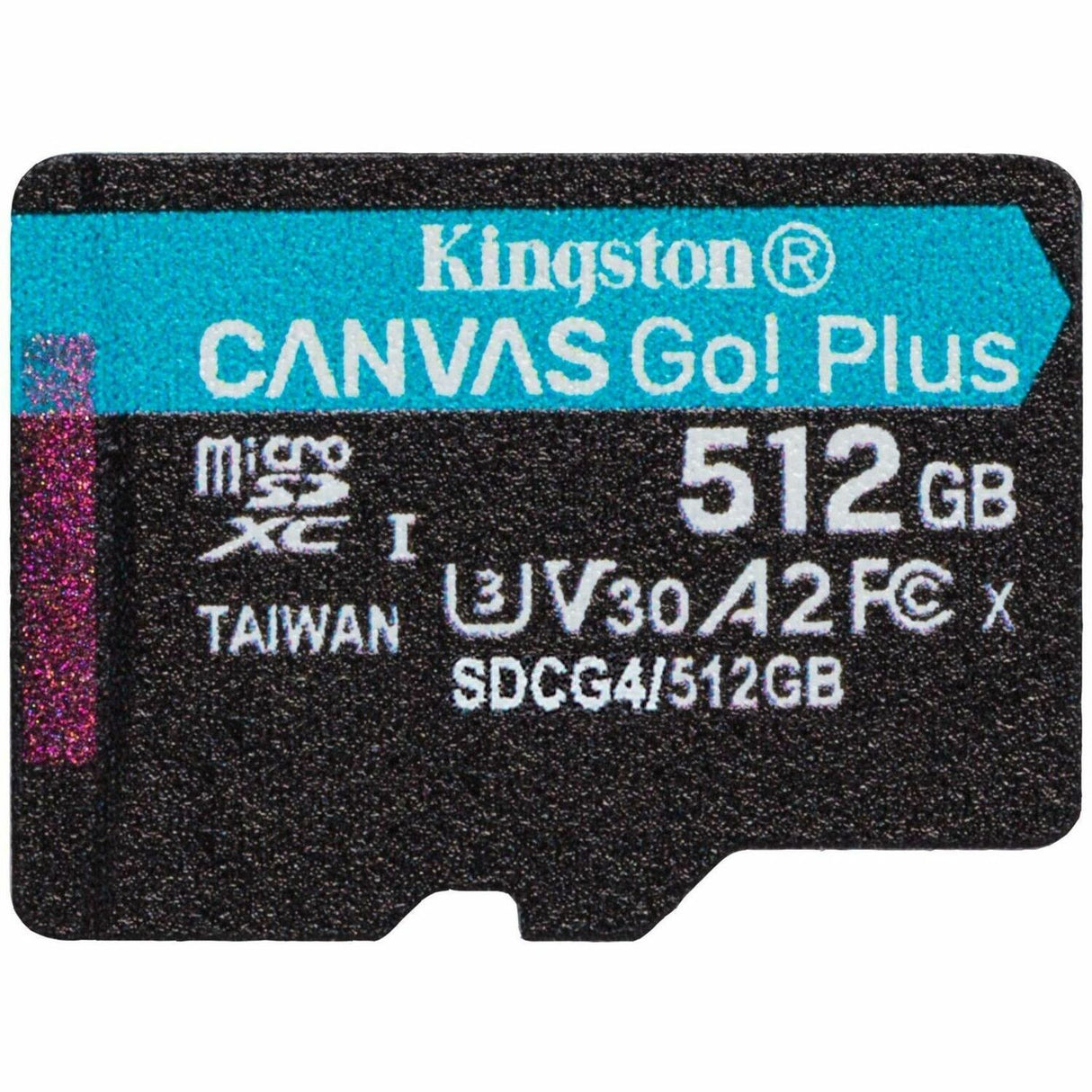 Kingston Canvas Go! Plus 512 GB Class 10/UHS-I (U3) V30 microSDXC - 1 Pack — SDCG4/512GBSP