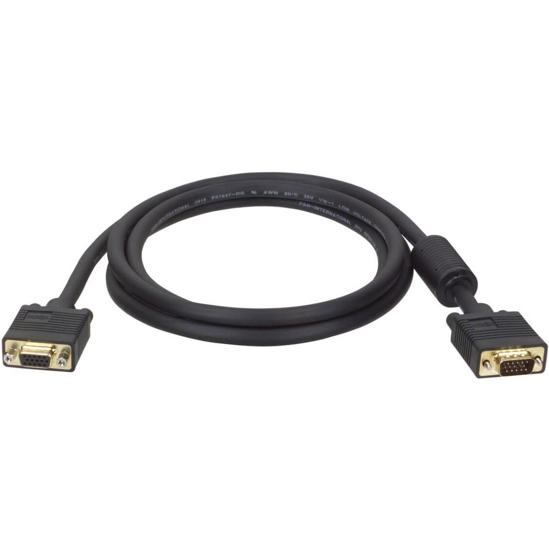 Eaton Tripp Lite Series VGA High-Resolution RGB Coaxial Cable (HD15 M/F)), 6 ft. (1.83 m) — P500-006