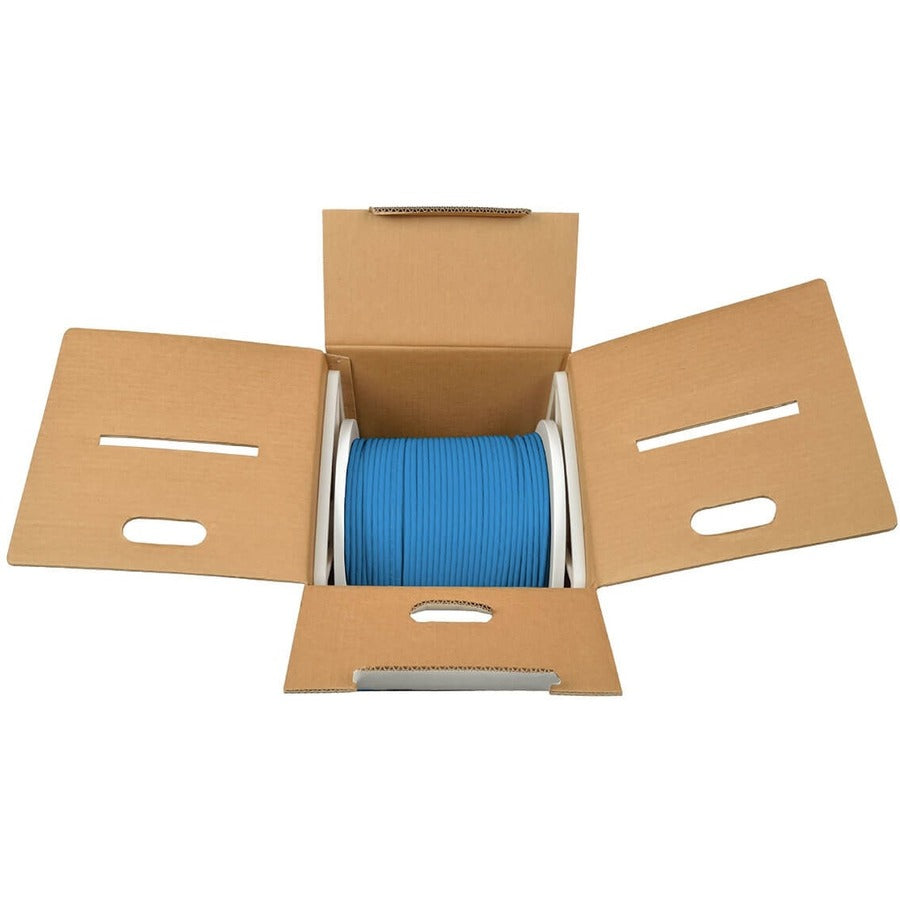 Eaton Tripp Lite Series Cat6 Gigabit Solid Core UTP PVC Bulk Ethernet Cable, Blue, 1000 ft. (304.8 m), TAA — N222-01K-BL