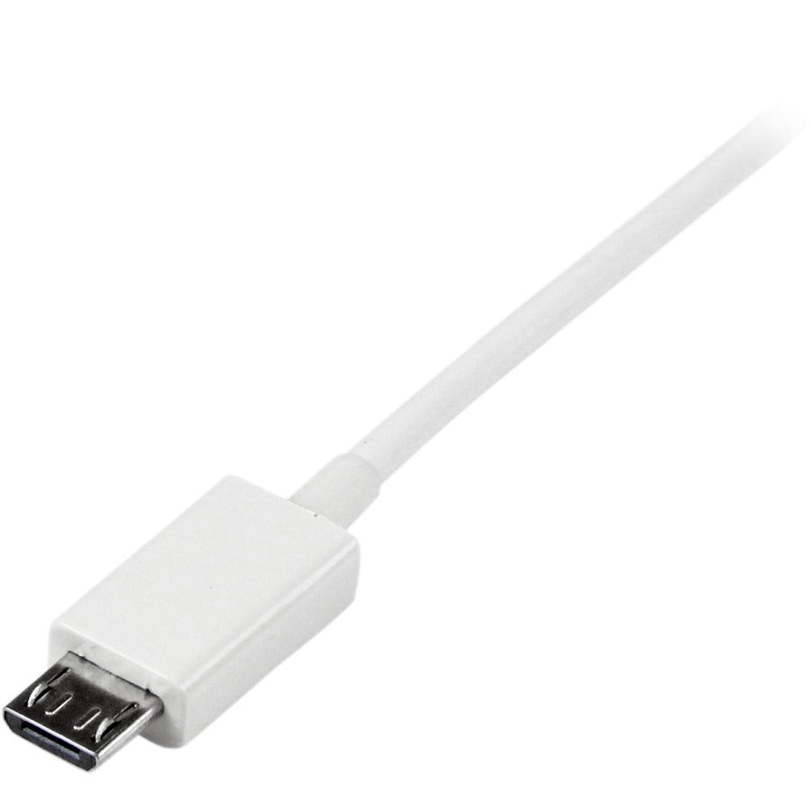 StarTech.com 1m White Micro USB Cable - A to Micro B — USBPAUB1MW