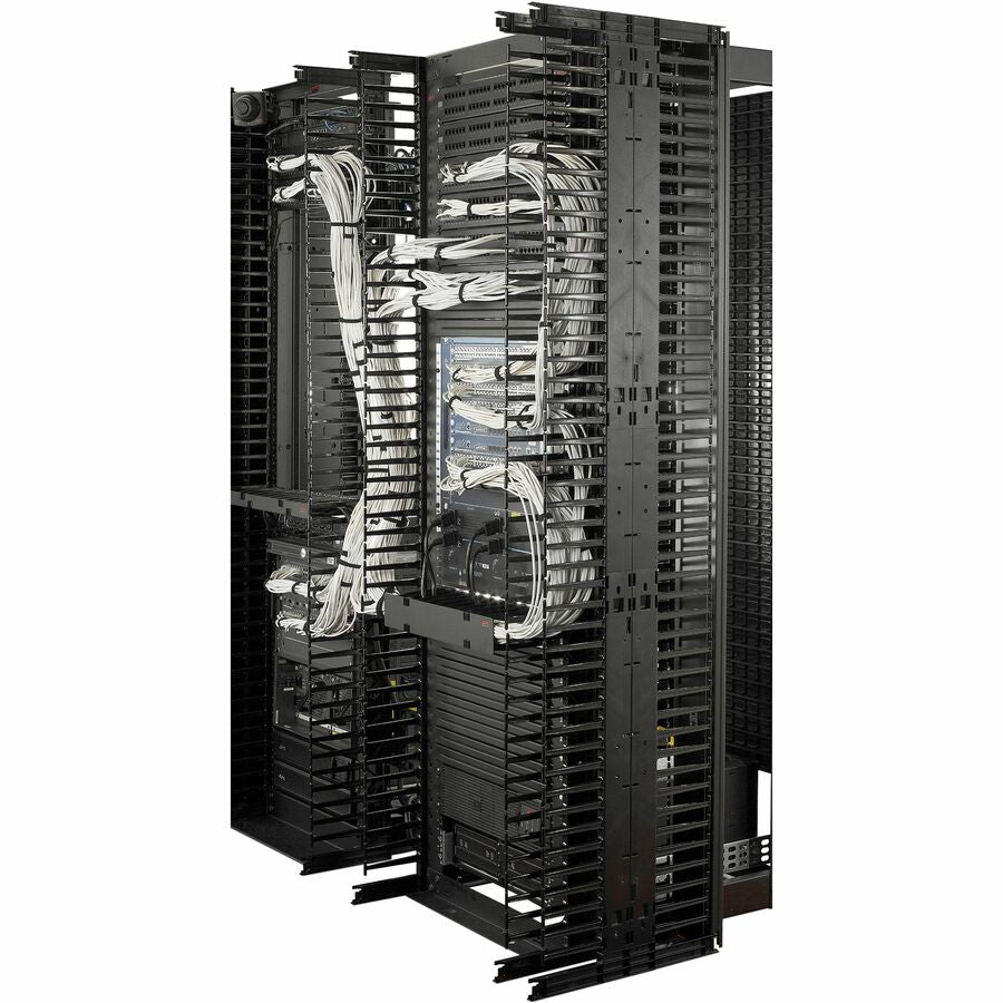 Valueline, Vertical Cable Manager for 2 & 4 Post Racks, 84"H X 6"W, Double-Sided with Doors — AR8725