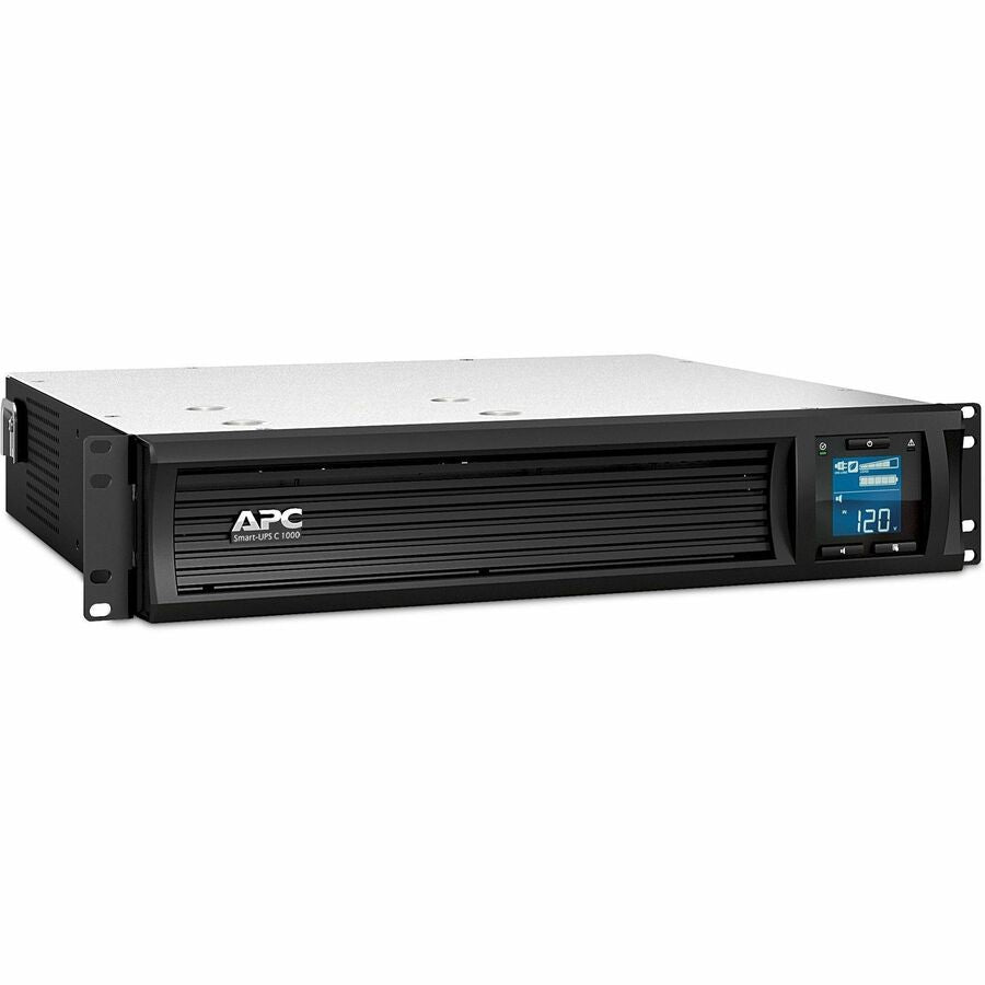APC Smart-UPS C, Line Interactive, 1000VA, Rackmount 2U, 120V, 6x NEMA 5-15R outlets, SmartConnect port, USB and Serial communication, AVR,Graphic LCD — SMC1000-2UC