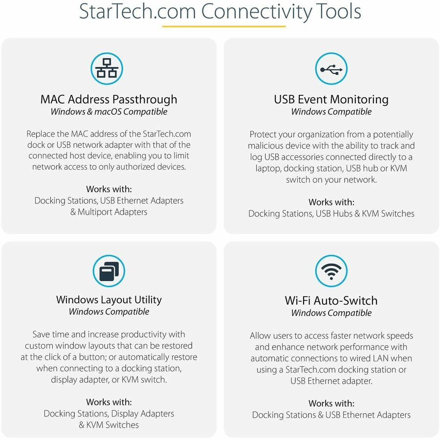 StarTech.com Thunderbolt 3 Dock - Dual Monitor 4K 60Hz TB3 Docking Station with DisplayPort - 85W Power Delivery, 6-Port USB 3.0, SD, GbE — TB3DOCK2DPPD