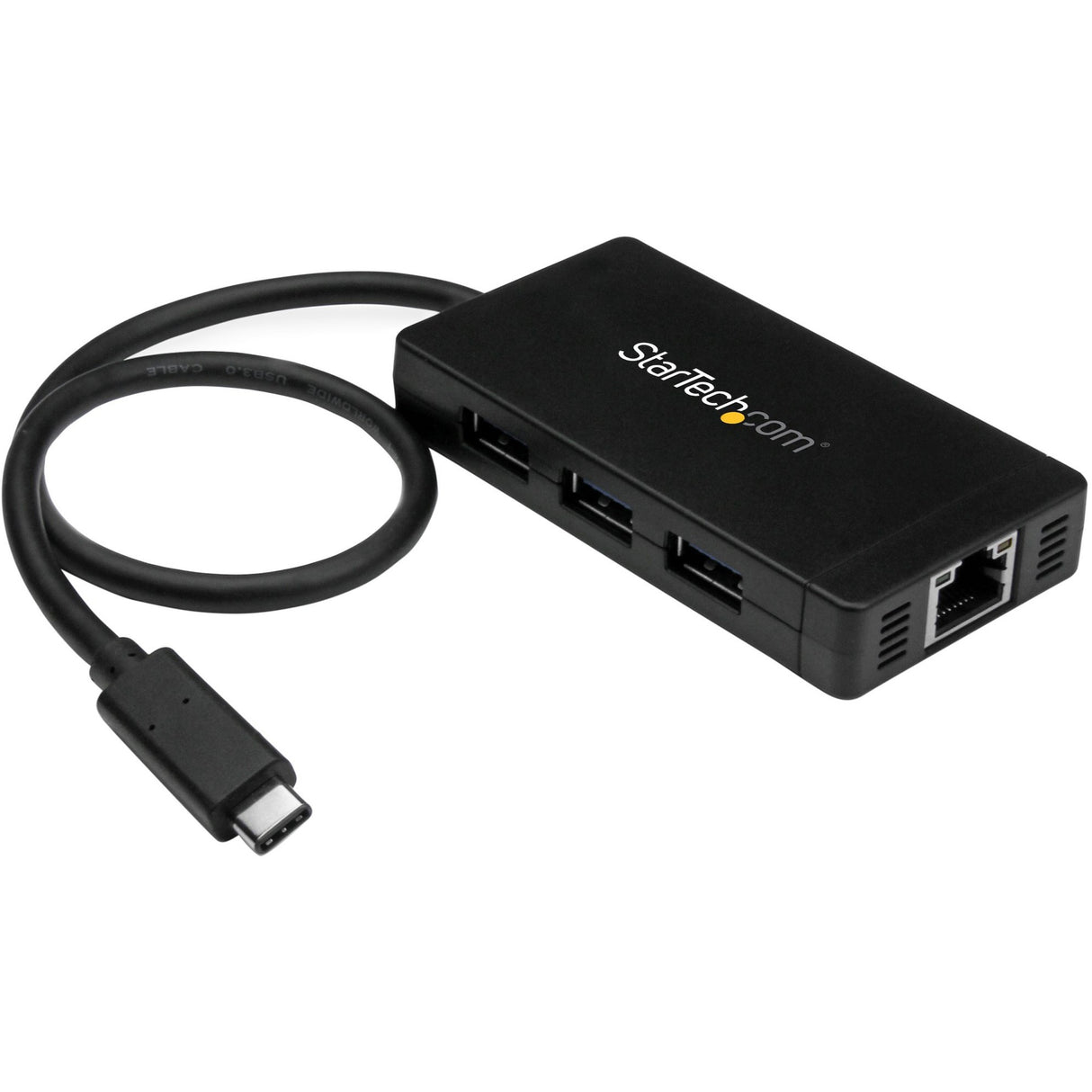 StarTech.com USB-C to Ethernet Adapter? Gigabit? 3 Port USB C to USB Hub and Power Adapter? Thunderbolt 3 Compatible — HB30C3A1GE