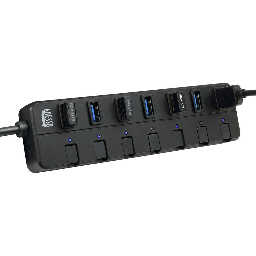 Adesso 7-ports USB 3.0 Hub with 5V2A Power Adaptor — AUH-3070P