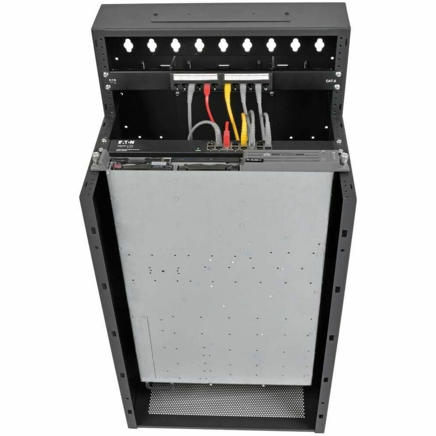 Eaton Tripp Lite Series SmartRack 12U Low-Profile Vertical-Mount Wall-Mount Small Server Rack Enclosure — SRWF12U38