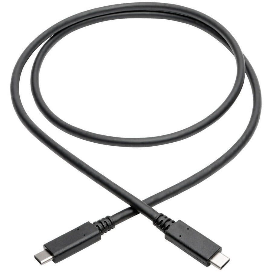 Eaton Tripp Lite Series USB-C Cable (M/M) - USB 3.2, Gen 2 (10 Gbps), 5A (100W) Rating, Thunderbolt 3 Compatible, 3 ft. (0.91 m) — U420-003-G2-5A