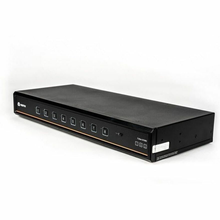 Vertiv Avocent Cybex SC900 Secure Desktop KVM Switch, Dual Head Monitor, 8 Port, Common Access Card, NIAP Version 4.0, TAA Compliant (SC985DPH-400) — SC985DPH-400