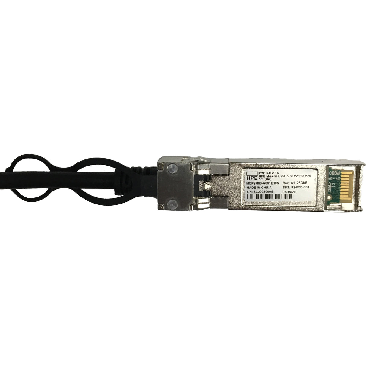 HPE M-series 25Gb SFP28 to SFP28 1m Direct Attach Copper Cable — R4G19A