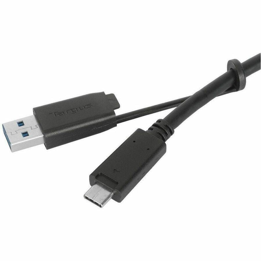 Targus 1M USB-C Male with Screw to USB-C Male Cable with USB-A Tether — ACC1133GLX