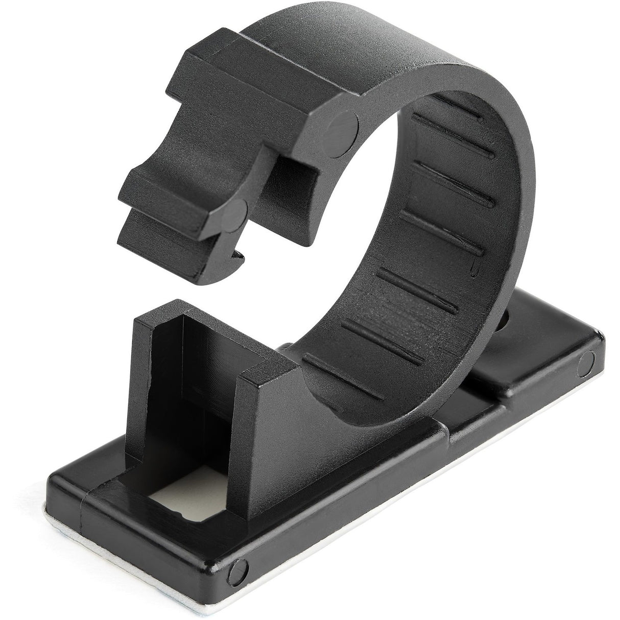StarTech.com 100 Self Adhesive Cable Management Clips - Ethernet/Network Cable/Office Desk Cord Organizer - Sticky Wire Holder/Clamp Black — CBMCC3
