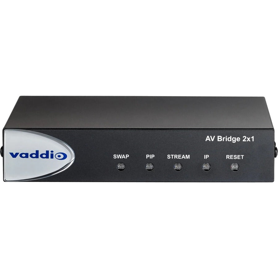 Vaddio AV Bridge 2x1 Video and Audio Mixer for Video Conferencing - Black — 999-8250-000