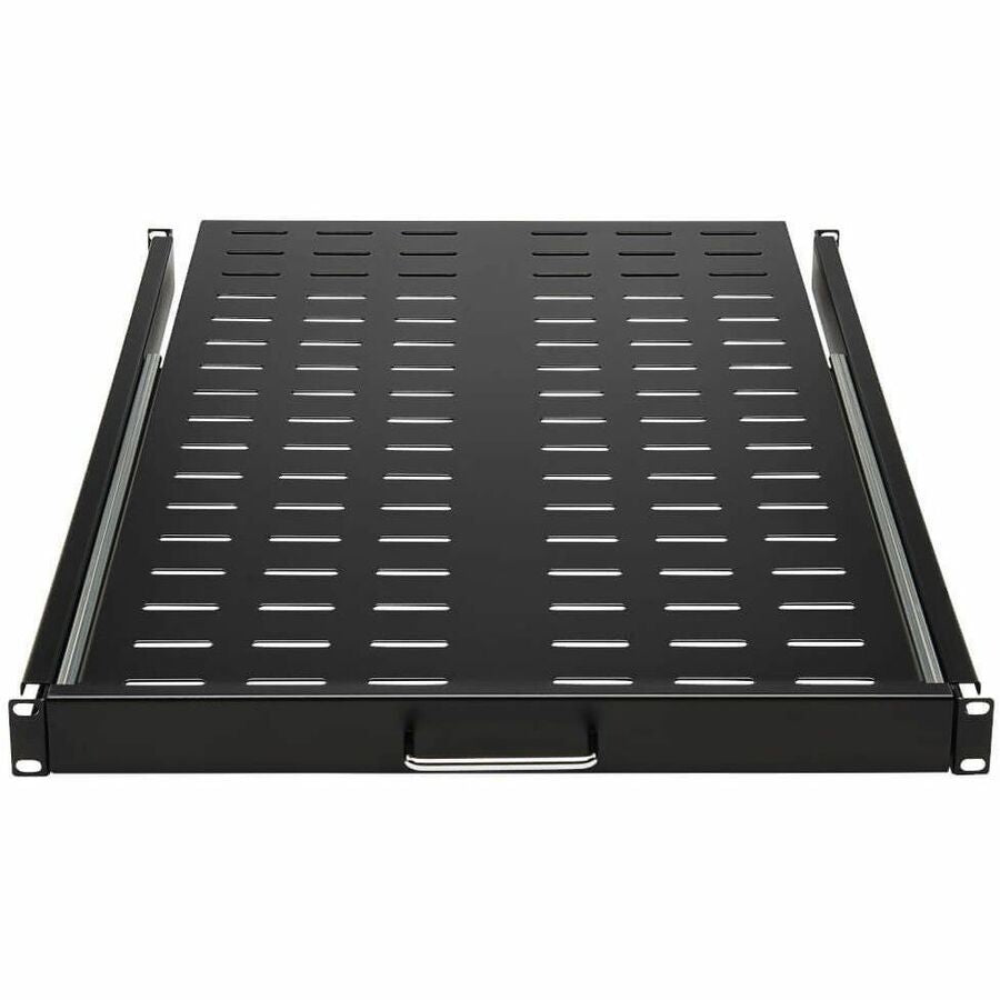 Eaton Tripp Lite Series SmartRack Sliding Steel Rack Shelf - 1U, Vented, 28.3 in. Deep, Holds up to 50 lb. (23 kg) — SRSHELF4PSLVENT