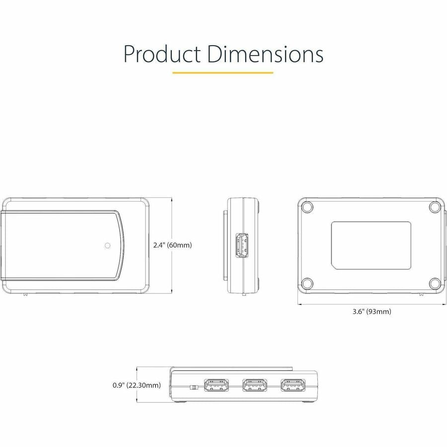 StarTech.com 7-Port USB Hub, USB 3.0 5Gbps, USB-A to 7x USB-A, Self Powered USB-A Expansion Hub w/ 35W Power Supply — 5G7AS-USB-A-HUB